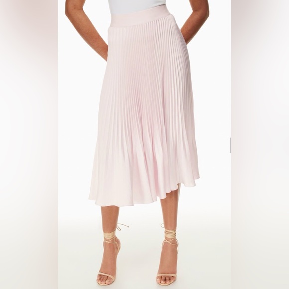 Wilfred Twirl Pleated Skirt in Light Pink - Picture 2 of 6